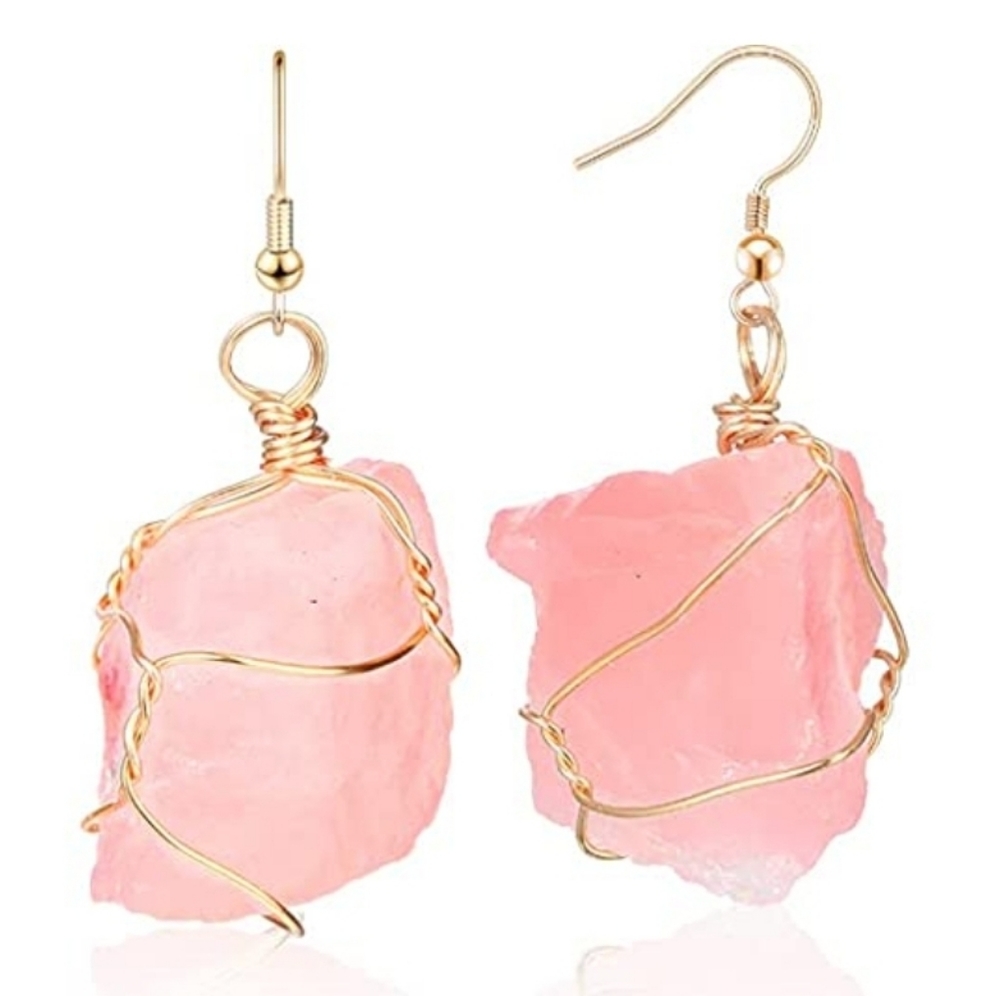 Rose Quartz Earrings